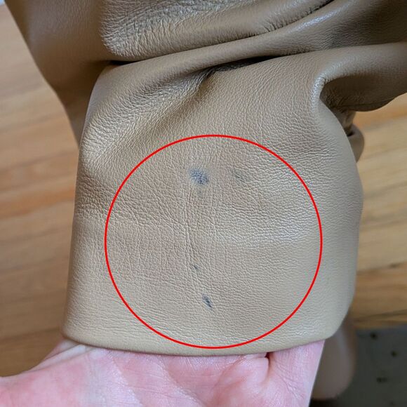 Vintage Y2K Mixit Leather Pants Tan High Rise Western Biker Size 8 - Picture 7 of 10